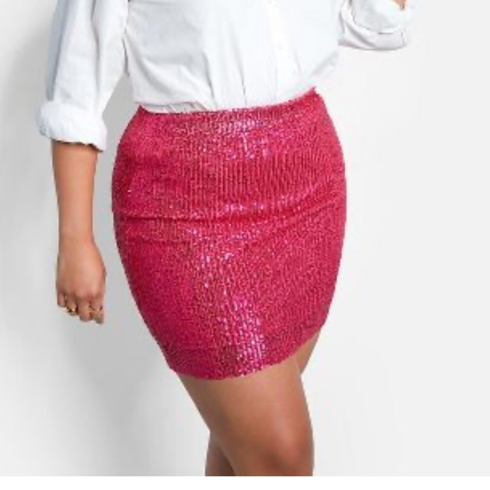 REBDOLLS: Ruby Sequin Mini Bodycon Skirt